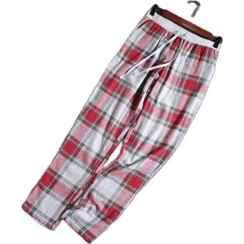 Ladies trousers Cotton Plaid trousers