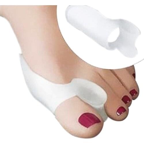 1Pair Silicone Gel Bunion Big Toe Separator Spreader Eases Foot Pain Foot Hallux Valgus Correction Guard Cushion Concealer Thumb