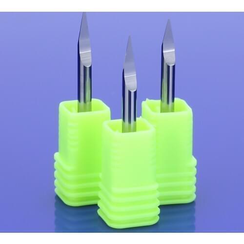 10PCS 3A TOP Quality 0.5mm 20 Degree 3.175mm V-shape Carbide PCB Board Engraving Bits CNC Router Tool