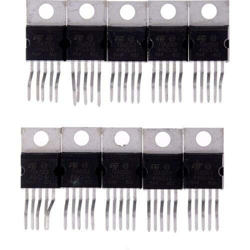 10PCS TDA2003 ST ZIP-5 10W CAR RADIO AUDIO AMPLIFIER IC Tool Parts Accessories