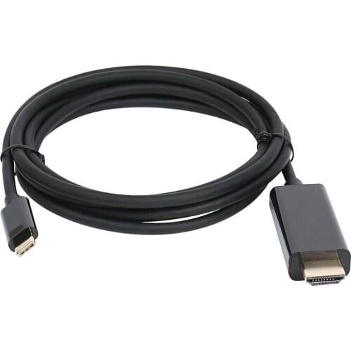 100pcs USB-C Type C USB 3.1 to HDMI 4k 2k HDTV Cable for Galaxy S8 S8+ Plus Cell Phone USB C To HDMI Adapter Cable
