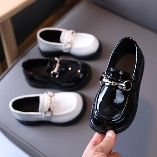 2021 Kids leather shoes girls leather shoes new student leather single shoes childrens performance shoes baby girl shoes