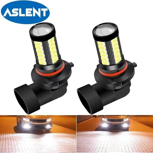 2x Led Fog Lights H11 H8 H16JP HB4 HB3 9006 9005 H9 H10 5730 33SMD 1500LM 6000K 12V White Auto Driving Running LED Fog Lamps 12v