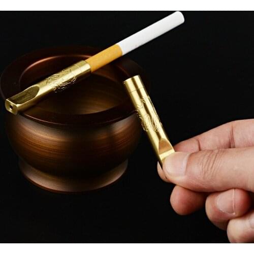 A290 multi-cycle core change cleaning filter men and women thick and thin metal filter Brass cigarette holder