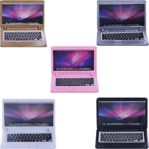 Mini Doll Accessories 5inch Laptop Suitable for 18" American Dolls and 43cm Baby Doll Toys for Kids Christmas Gifts