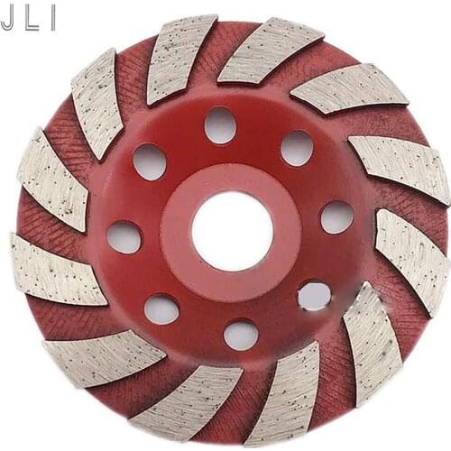 JLI Diamond Grinding Wheel 4 inch 100mm Segment Grinding Disc Wheel Bowl Shape Grinding Cup Concrete Granite Stone Ceramics