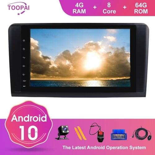 TOOPAI Android 10 For Mercedes Benz GL ML CLASS W164 X164 ML350 ML450 2005-2012 Auto Radio GPS Navigation Multimedia Player