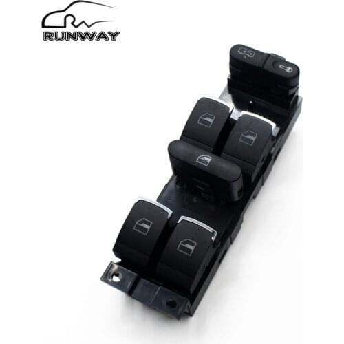 Hight quality master Window Control Switch Button for VW 99-04 GTI Golf 4 Jetta MK4 BORA BEETLE Passat B5 B5.5 Seat Leon TOLEDO