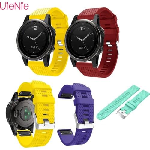 For Garmin Fenix ​​5S 20mm Quick Release Silicone Strap Wristband For Garmin Fenix ​​6S Smart Watch Strap Accessories