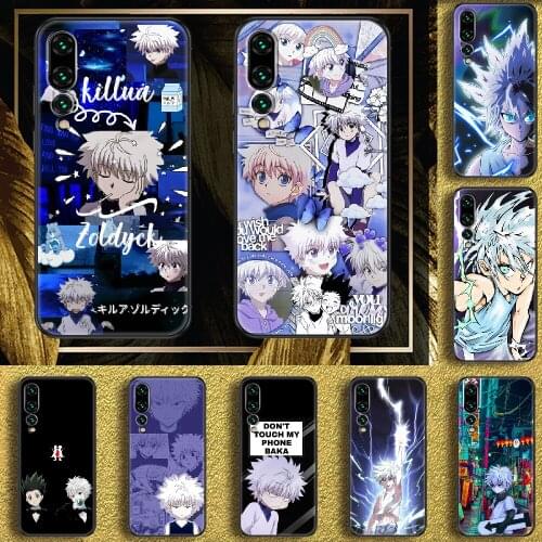 Killua Zoldyck HUNTER×HUNTER Phone case For Huawei P Mate P10 P20 P30 P40 10 20 Smart Z Pro Lite 2019 black silicone shell