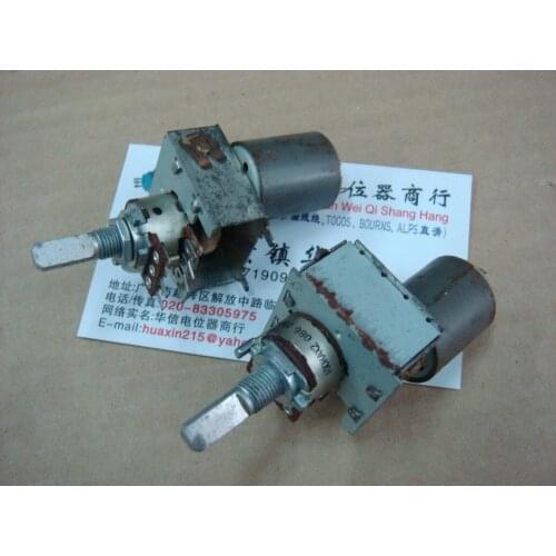 [VK] ALPS 148 motor double potentiometer A100K handle thread length 20MMF switch
