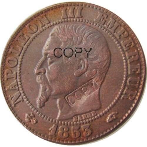 France A set of(1853-1857)a 5pcs 5cents 100% copper Copy Coins