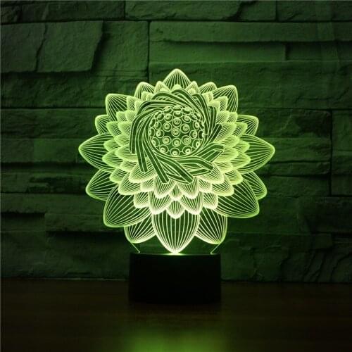 Lotus 3d Lactation Lamp Childrens Bedroom Decorative Table Lamps For Living Room Atmosphere Boys And Girls Night Desk Lamp