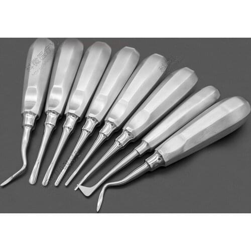 Minimally Invasive Dental Extraction Oral Straight Curved Triangular Elevation Dental Screwdriver Oral Instruments Tooth Extract