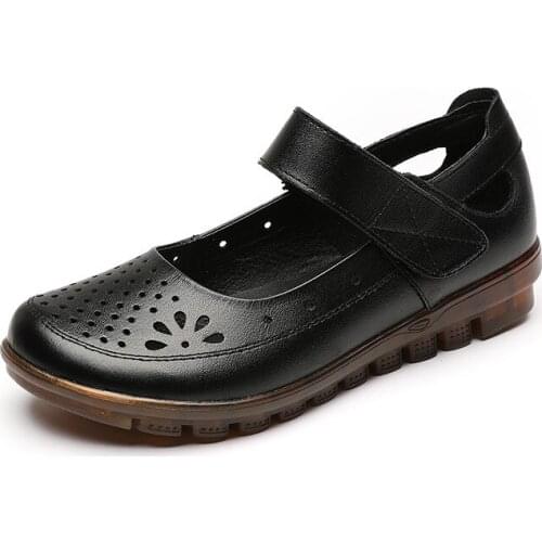 Womens Shoes Fashion Women Flats Genuine Leather Loafers Womens Moccasins Flats Ladies Shoes Female Slip On Ballet Flat Shoes