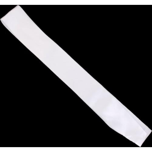 Pack of 40 Plain Blank Satin Ribbon Sash DIY Accessories White