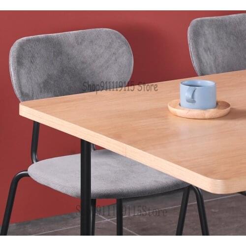 Nordic New Simple Dining Chair, Fashionable Velvet Household Chair, Iron Art Leisure, Light Luxury, Small Family, Extremely Simp