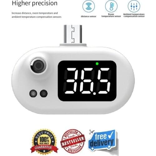 New Arrival Mini8 Mobile Phone USB Thermometer Contact Free Digital Display Home Portable Smart Phone Thermometer тепловизор