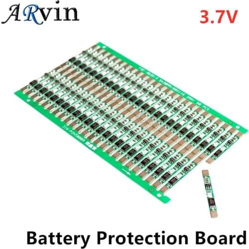 10PCS/LOT 1S 3.7V 3A li-ion BMS PCM Battery Protection Board pcm for 18650 lithium ion li battery