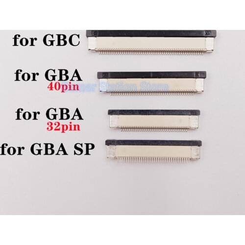 60pcs For GBC/GBA/SP LCD screen connector LCD connect Jack/Wire clip interface/Display stand for Gameboy motherboard Accessories