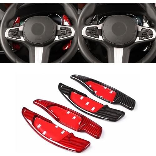 T-carbon Paddle Shifter For BMW X5 G05 X7 G07 2019 2020 Carbon Fiber Steering Wheel Extension Shift Paddle Car Accessories