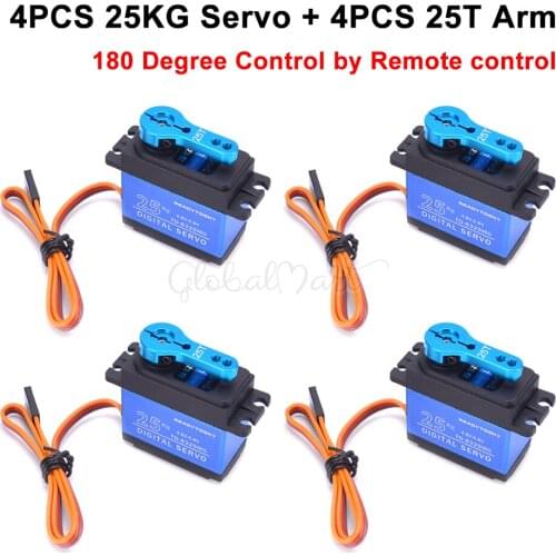 Waterproof 20kg TD8120MG / 25kg High Torque Coreless Motor Servo Digital 180 Degree Servo control by Remote control For RC Car