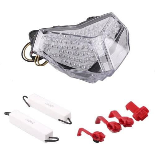 E-Mark For DUCATI 1198 R CORSE 848 1098 R S Integrated Rear LED Turn Signal Light Brake Taillight Tail Lamp Motorcycle Parts