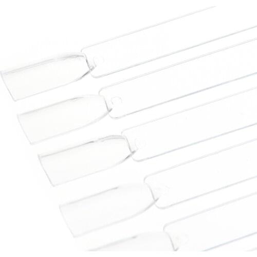 50 pcs/lot Nail Practise Finger Nail Art Plate Salon Display Practice Tips Sticks Tool For Sample False Nail Art Tips Salon