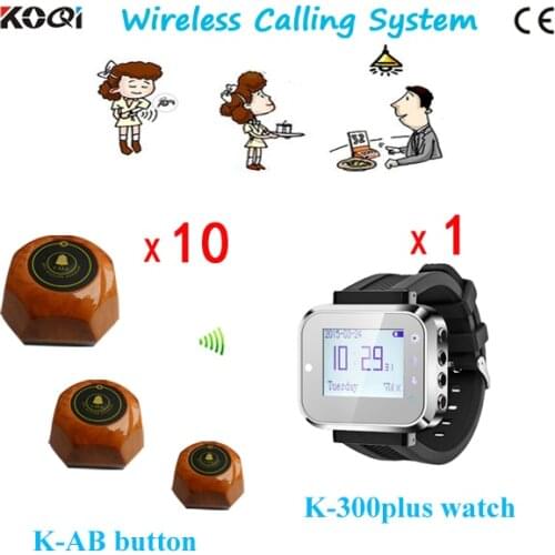Smart Hand Watch With Buttons Waterproof Electronic Wireless Ordering System