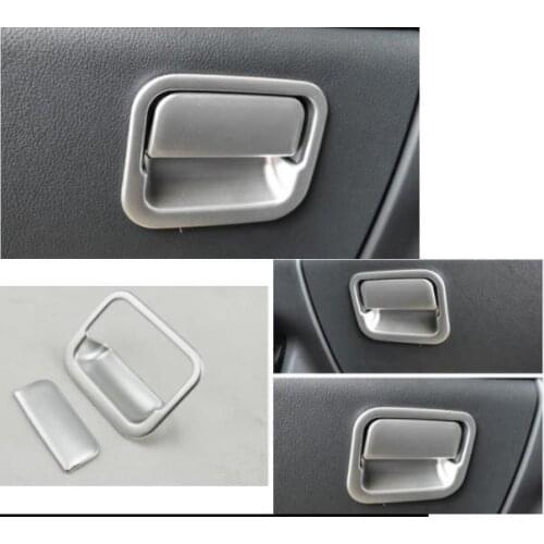 Storage box switch decorative sequins For Mitsubishi Outlander 2016 2017 2018 glove box bright accessories 2PCS -in Chromium Sty