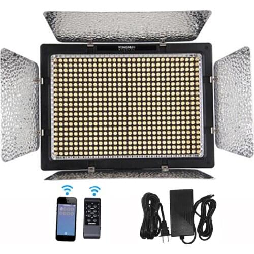 Yongnuo YN600L II + Power Adapter 3200-5500K Bi-color Remote Control CRI95+ 36W 4800LM LED Video Light Panel YN-600L II Lighting