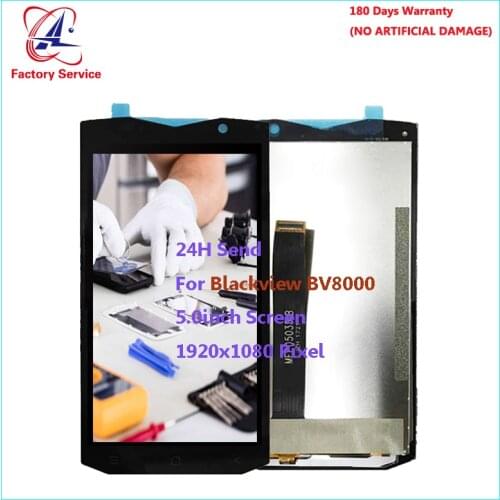 For Original Blackview BV8000 BV8000 Pro LCD Screen Display+Touch Screen Digitizer Sensor Assembly Replacement 5.0" 1920x1080P