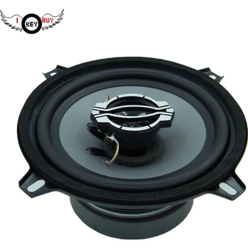 1pc 5.25 inch Car Coaxial 2 way 150 W 4 Ohm Steel Frame Speaker Rubber Edge Injection Cone Music Player Universal Speakers