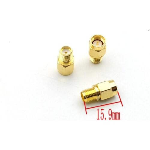 100PCS SMA male plug to SMA female jack RF coax adapter convertor connectors