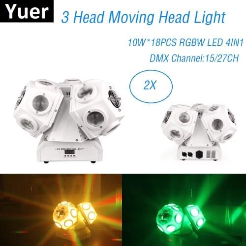 18X10W RGBW 4IN1 LED Beam Light DMX 512 Control Dj Professional Moving Head Light Music For Dj Lighting Party Disco Laser Lights