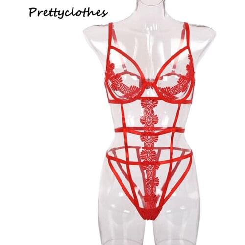 2021 New Style Sexy Ladies Lace Hollow See-Through Sex Suit Lingerie Set Womens Underwear Bodysuit Women Clothing Plus Size