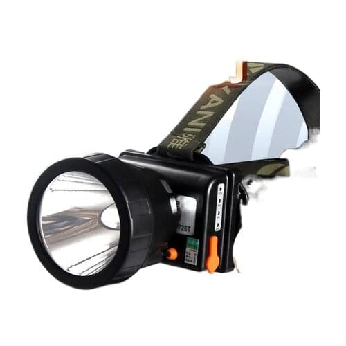 726 Fishing bright glare rechargeable waterproof led miners head-mounted flashlight 3000 meters