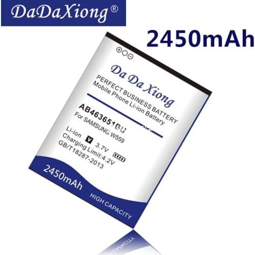 Da Da Xiong 2450mAh AB463651BU Battery for Samsung S7070 S5608 S3370 L700 w559 S5628 C3222 F400 M7500 M7600 S3650 S3830 S5600