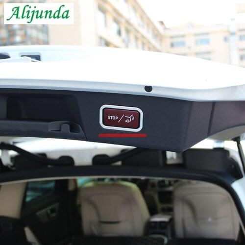 Aluminum alloy Car rear cover Button Trim decoration sticker For GLA Mercedes-Benz CLS GLK ML GL GLE S Glass AMG Styling