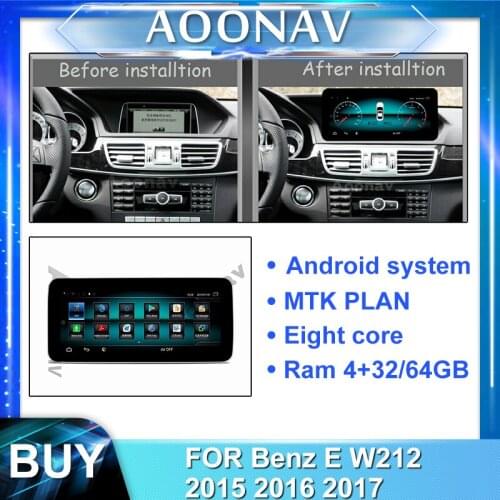2din android car radio multimedia player for-Benz E W212 2015 2016 2017 car stereo autoradio touch screen GPS navigation