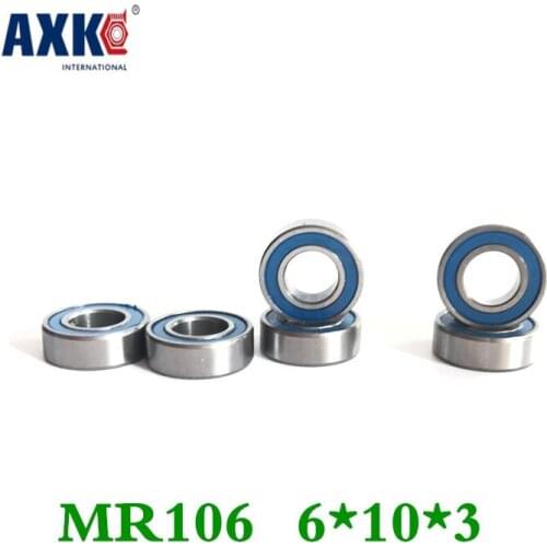 Axk Blue Rubber Seal Cover Mr106-2rs L-1060 676rs 6*10*3 Mm High-quality Goods Model Bearing Helicopter Model Car Available