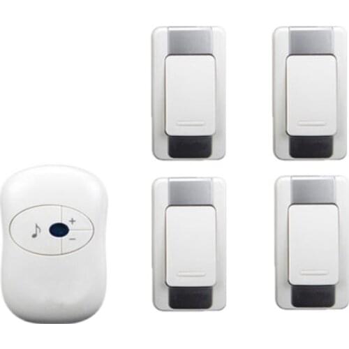 4 emitter+1 receivers doorbell Waterproof 280m work wireless doorbell,wireless door chime,wireless bell, 36 melodies door bell