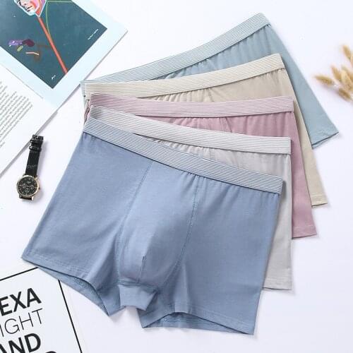 5pcs/lot Boxer Cotton Men Boxer short Sexy Underwear Brand Boxershorts Colorful Breathable Ropa Interior Bokser Homme