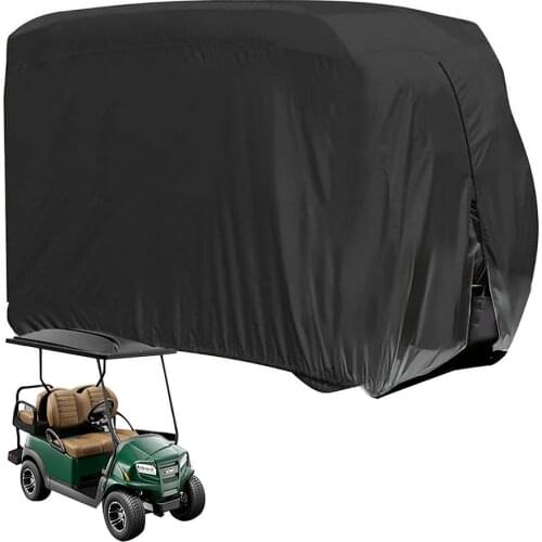 210D Oxford Cloth Golf Cart Cover Outdoor Windproof Heavy Duty Waterproof Golf Cart Dust Cover With Sun Protection Outdoor Tool