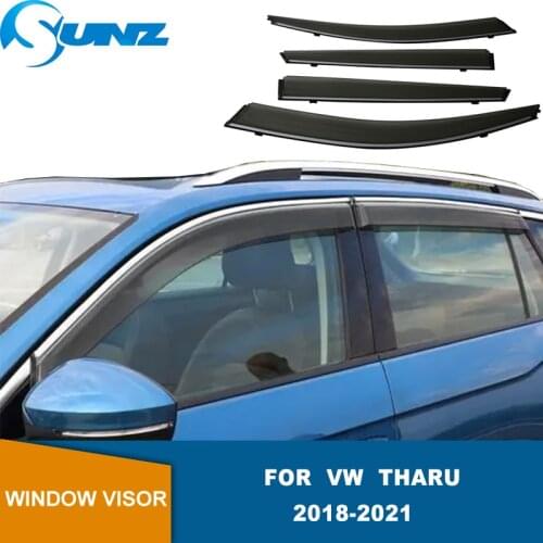 Car Window Side Window Deflector Decoration For VW Tharu 2018 2019 2020 2021 Door Visor Vents Sun Rain Guard Tirms SUNZ