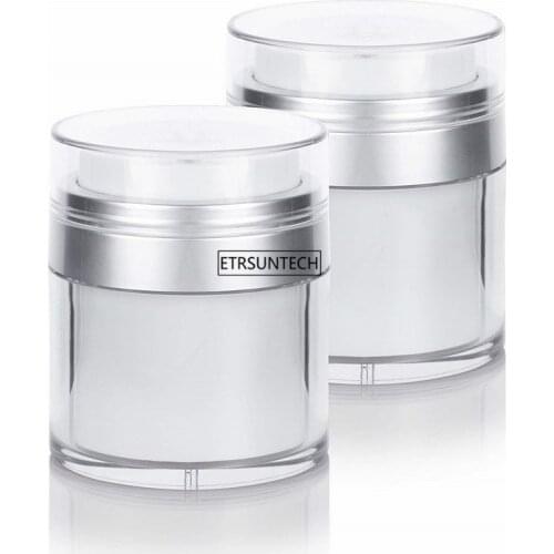 15g 30g 50g Double Layer Airless Facial Cream Jar Pot Empty Cosmetic White cMask/Eye Sub bottling Refillable Container