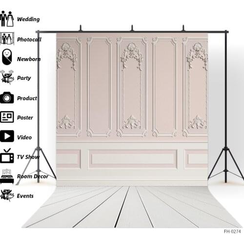 Wood Board Wall White Wooden Floor Newborn Baby Shower Backdrop Photography Background For Photo Studio Portrait Food Photozone