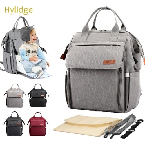 Hylidge USB Diaper Bag Mummy Maternity Nappy Bag with Anti-theft Pocket Travel Backpack for Suitcase Stroller Organizers Wet Bag