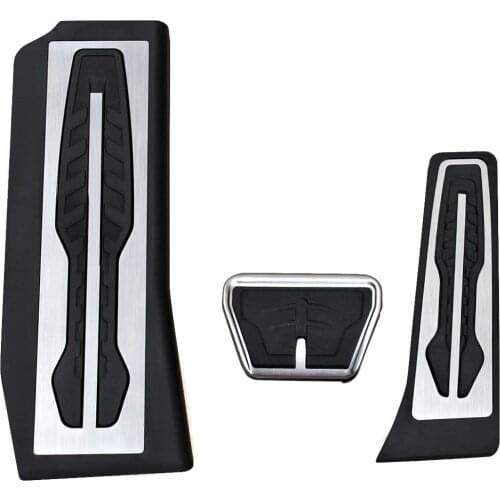 LHD Footrest Brake Gas Pedal Covers Trim Kit For BMW 530i 530e 540i M550i 520d 525d 530d 540d M550d G30 G31 2017 2018 2019