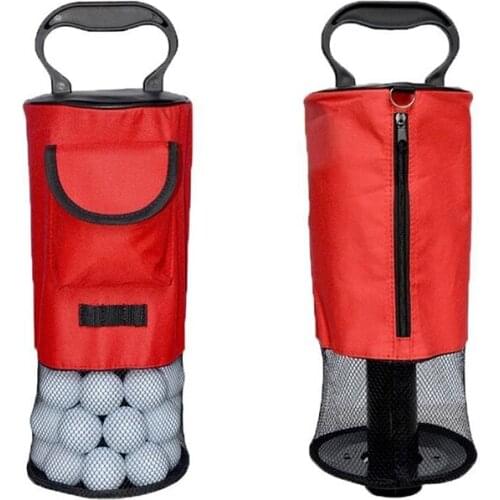 Hot selling Golf Ball Retriever Zipper Pick Up Shag Bag Holder Practice Collector &T8